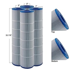 125 SQFT Filter Cartridge, Super-Star-Clear C5000 SwimClear C5020 Pack of 4 Cartridges