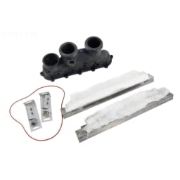 Genuine OEM Inlet/Outlet Header For Model R185A, R265A, R335A Pool Heater With Gasket