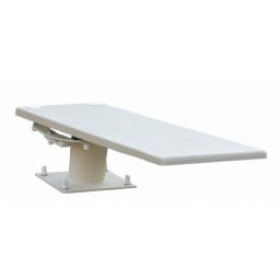 6' Cantilever Complete Diving Board & Base - Radiant White