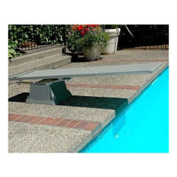 6' Frontier III Complete Diving Board & Supreme Base - Gray Granite