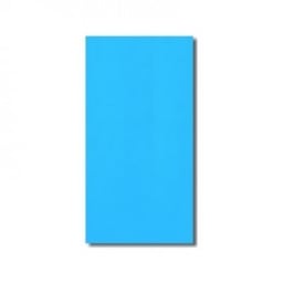 16'x32' Oval Solid Blue 20 Gauge Overlap Liner 48" / 52"