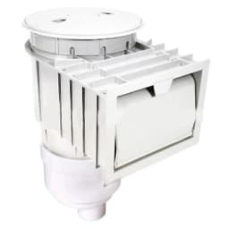 2" SLIP Skim-Pro Gunite Skimmer w/ Float Valve, White