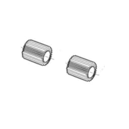 Genuine OEM Brush Set, Gray Solid Rib (Set of 2)