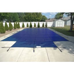 20' x 40' King Light Weight Solid, Right Step Safety Cover, Blue, 20 Yr. Warranty