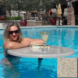 Pool and Spa Table - Pebble