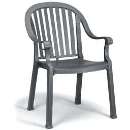 Colombo Stacking Armchair - Charcoal MPQ 4