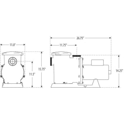 SVL56 2HP 230 Volt Single Speed Pump