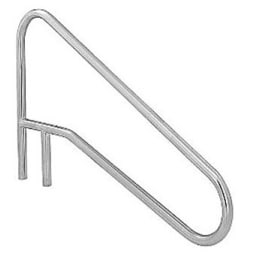 72" Deck-Mounted, Angled Stair Rail, .065"