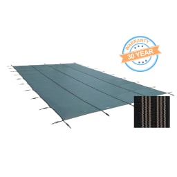 15' X 30' Commercial Mesh, Rectangle Safety Cover, 30 Yr. Warranty