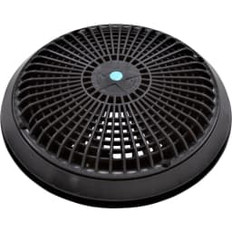 10" Universal Round Main Drain Cover with Universal Adapter Kit, Black