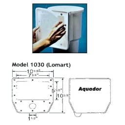 Skimmer Face Plate & Cover for Winterizing Swimming Pools - Fits Lomart Series Skimmers 71030