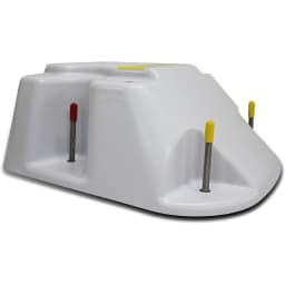 Salt Pool Fiberglass Jump Base with Jig - Radiant White