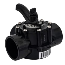 3-Way Diverter Valve, 2" S x 2.5" SPGT, Black CPVC