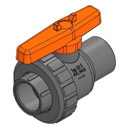 3/4" Single Union Ball Valve Skt x Skt