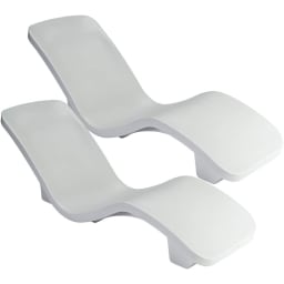 R-Series Lounger – White - 2-Pack
