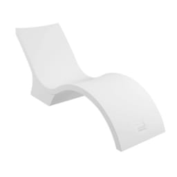 White Signature Chaise Deep For 10-15" Water Depth