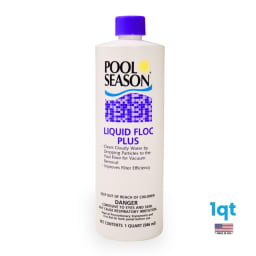 Liquid Floc Plus – Fast-Acting Pool Clarifier and Flocculant for Cloudy Water – 1 Quart Treats Up to 40,000 Gallons