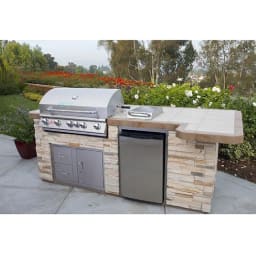 38" Brahma 5 Burner Drop In Grill with Light, Natural Gas