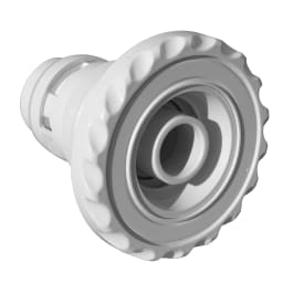 Spa Master Scalloped Directional Jet Internal with 3.5" Flange, White