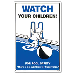 12" x 18" Watch Your Children Sign