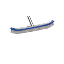 18" Nylon/ SS Curved Wall Brush Alum Back