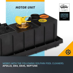 Black 2 1/2 Hour Motor Unit For Dolphin DX4, Neptune And Apollo