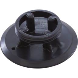 Black Adjustable Floor Inlet Fitting Cover Plate