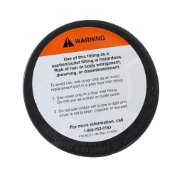 Black Adjustable Floor Inlet Fitting Cover Plate