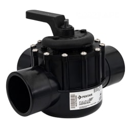 3-Way CPVC Fullfloxf Diverter Valve, Black, 2" x 2.50"
