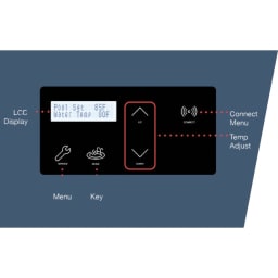 AVIA 264K BTU Natural Gas Low NOx Pool Heater with WiFi, Copper Tubing, 0-10000 Ft. Elevation, P-R264A-EN-C