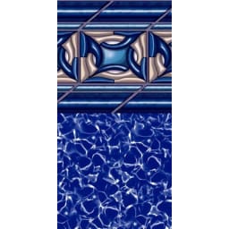 12'X24' Oval Pacific Diamond 54" Uni-Bead Liner, Heavy Gauge