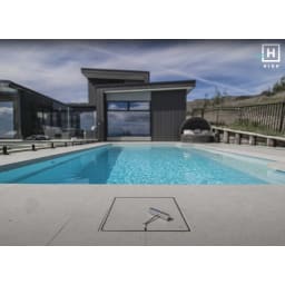 12" Hide Pool Deck Skimmer Lid Kit, 3/8" - 1/2" Material Depth (1 cm)