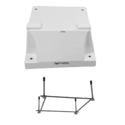 4 Bolt Base with Jig for 6' and 8' Diving Board, White