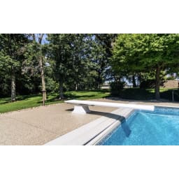 8' GX Diving Board with 4 Bolt Salt Friendly Spring Base, Jig and Hardware - Grey