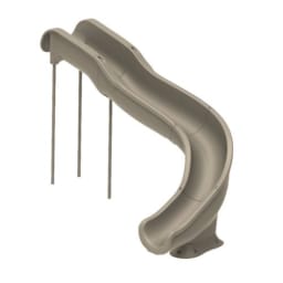 SW17 Pool Slide, Sand - Right Turn with Flume Light Package