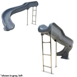 SW17 Pool Slide, Sand - Right Turn with Flume Light Package
