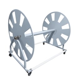 Xl Capacity Lane Line Storage Reel With Plastic Hubs (Gray)