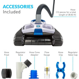 TracVac Suction, Wall Climbing Pool Cleaner for In-ground Pools up to 40 ft in Length – Automatic Pool Vacuum