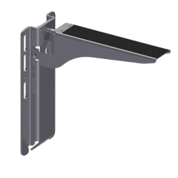 13" Stainless Steel Adjustable Walk-on Lid Bracket with Mounting Base