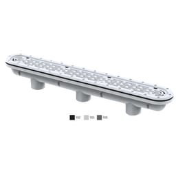 32" Dark Gray Channel Drain Flat Grate Suction Outlet Cover