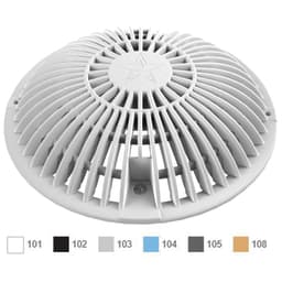 8" White Round Retrofit Moflow Suction Outlet Cover