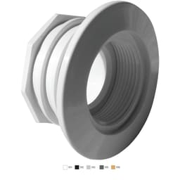 Large Wall Fitting With Water Stop (Fits 1-1/2'' Pipe) Light Gray