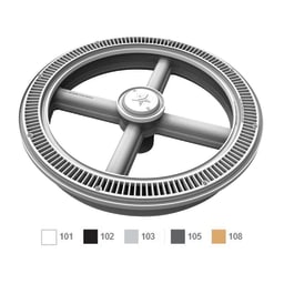 20" Full Circle Suction Cover With One-Port Sump Light Gray