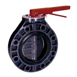 3" PVC/EPDM Butterfly Valve with Metal Lever Handle