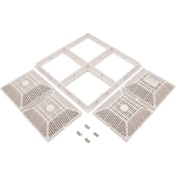 18" x 18" Grate Frame, White