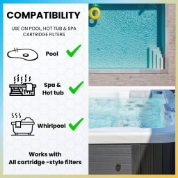 Filter Cleaner Spray N' Rinse – 1 Quart | Revives Old Pool Filters, Removes Dirt, Grime & Oils | Easy Spray-On Formula for Cartridge & DE Filters – No Soaking Required