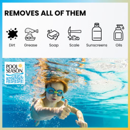 Filter Cleaner Spray N' Rinse – 1 Quart | Revives Old Pool Filters, Removes Dirt, Grime & Oils | Easy Spray-On Formula for Cartridge & DE Filters – No Soaking Required