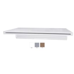 Natural Wonders 48" White Waterfall with Back Port and 1" Lip