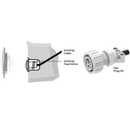 Blue Vivid 360 LED Spa Light with Plug Kit 12V