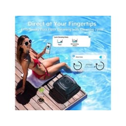 C2 Pro Vision Cordless Robotic Above Ground & Inground Pool Cleaner 2.5-Hour Runtime Brushless Triple Motors